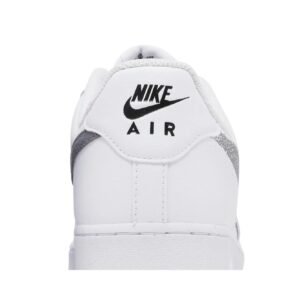 nike air force 1 low ’07 spray paint swoosh – white black grey
