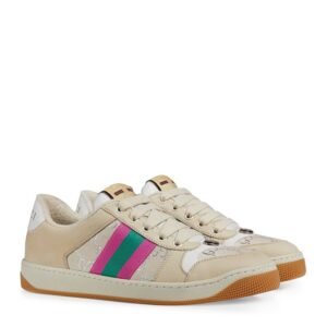 gucci screener – cream leather