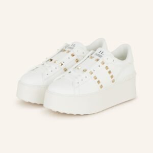 valentino rockstud untitled – white gold
