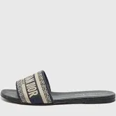 christian dior flat black printed dior