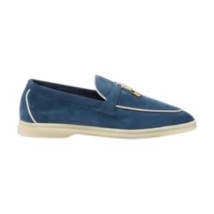 loropiana charms walk loafer suede ocean heart