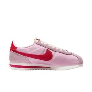 nike cortez trainers medium soft pink fire red sail team orange
