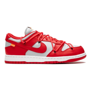 nike dunk low off white university red