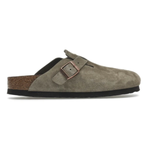 birkenstock boston soft footbed – suede taupe