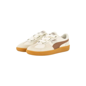 puma palermo wide lace sd frosted ivory brown mushroom