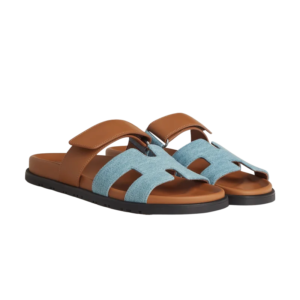 hermes chypre sandal bicolor denim