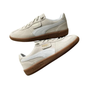 puma palermo trainers in beige