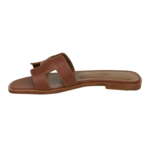 hermes sandal flat oran gold box calfskin mightychic
