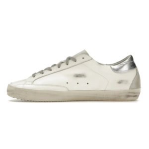 golden goose super star – white silver
