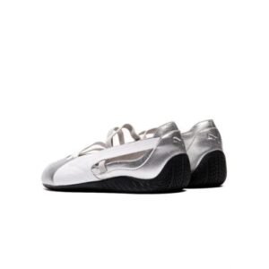 puma speed cat ballet metallic – silver