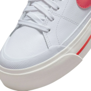 nike court legacy lift – white coral