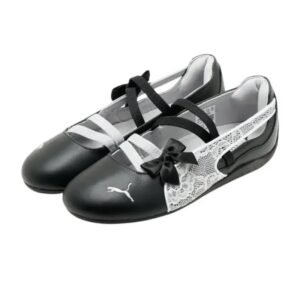 puma speedcat ballet laces black white