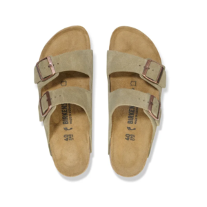 birkenstock arizona suede leather – taupe