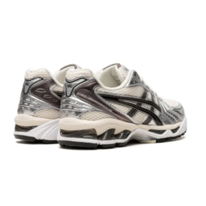 asics gel kayano 14 cream black metallic plum