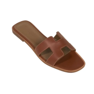 hermes sandal flat oran gold box calfskin mightychic