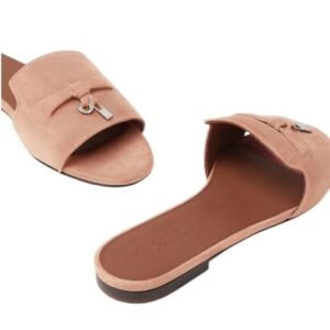 loropiana summer charms sandal suede goatskin precious rose