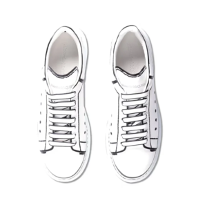 alexander mcqueen oversized – white black outline