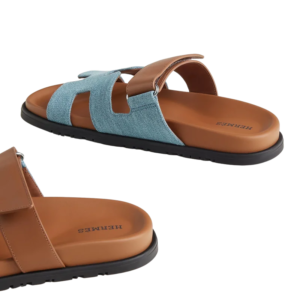 hermes chypre sandal bicolor denim