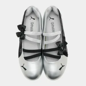 puma speedcat ballet lace silver black