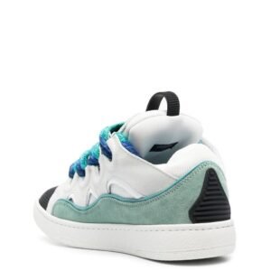 lanvin leather curb – white blue